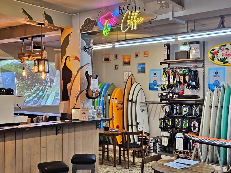 Quiksilver Lagos café counter