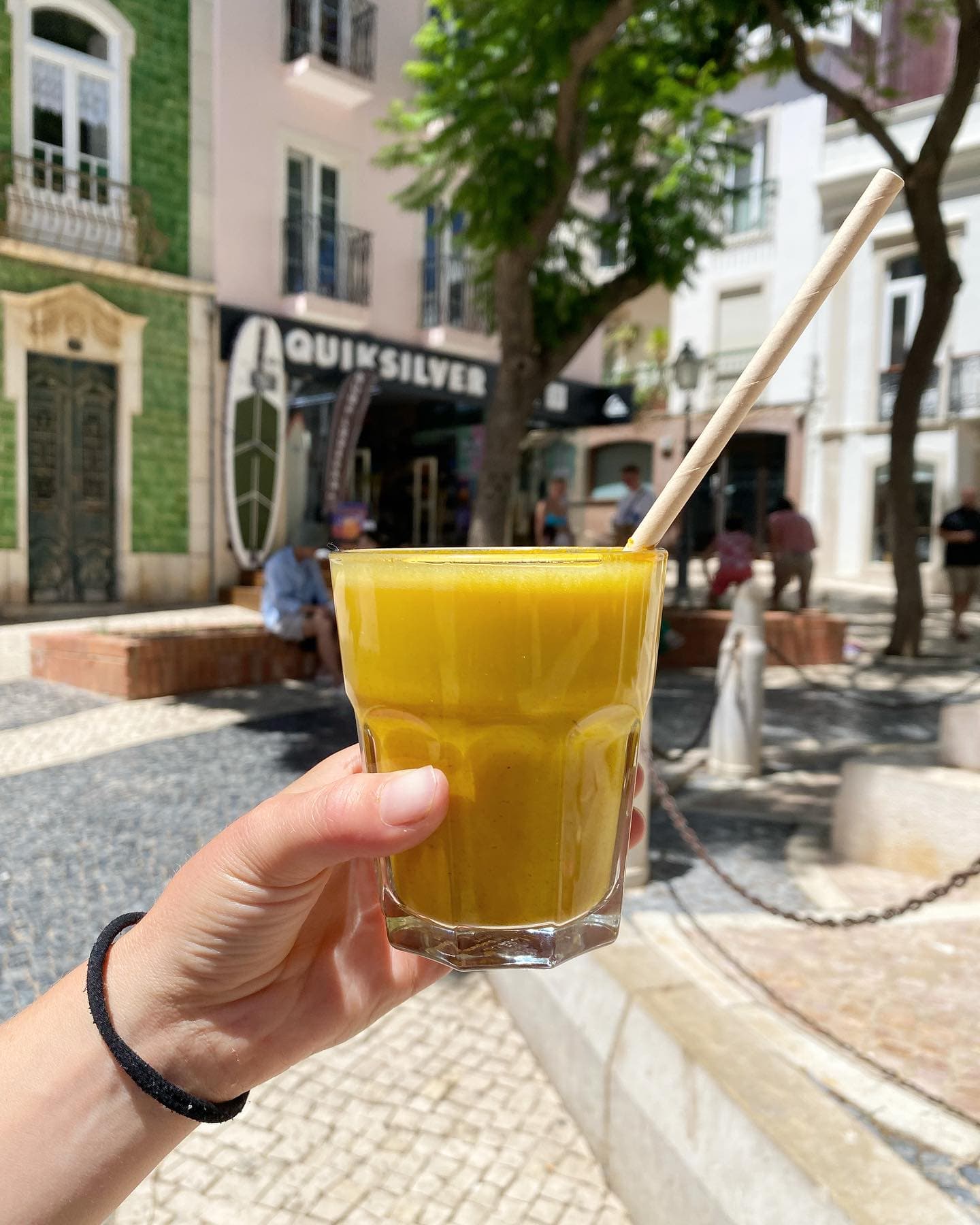 Café seating area at Quiksilver Lagos