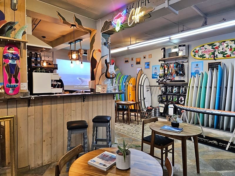 Café area at Quiksilver Lagos